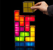 Tetris lamp building blocks 3D