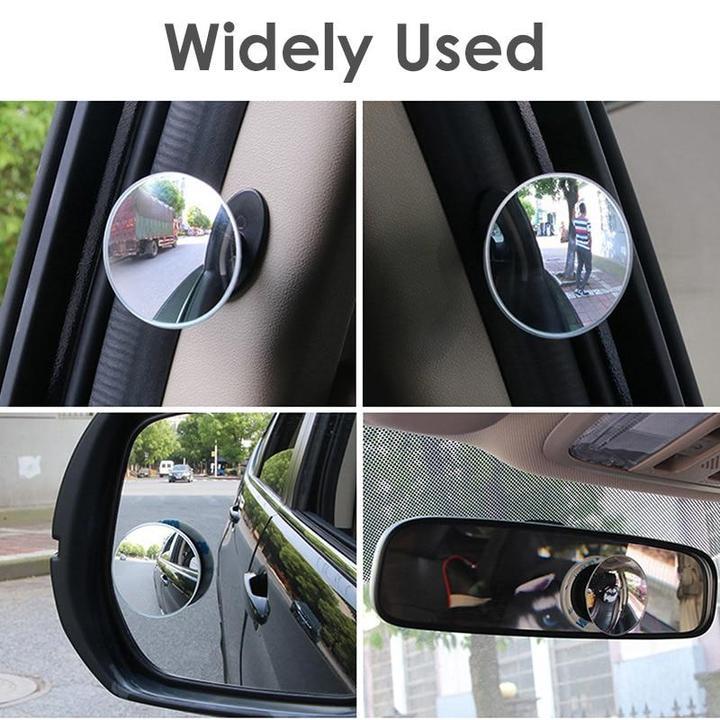 Car borderless small round mirror 360 degree blind spot mirror