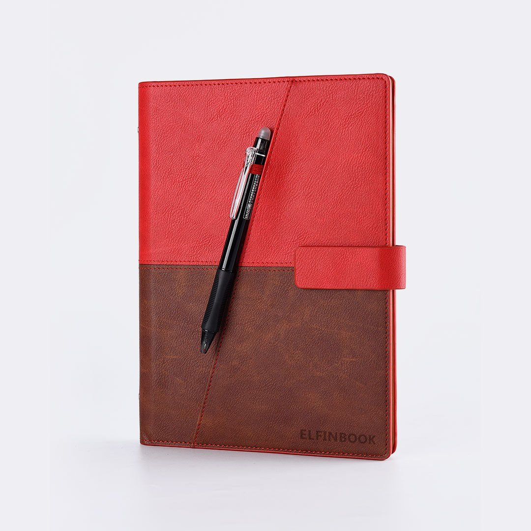 Elfinbook X leather surface App backup management smart paper notebook repeatable writing painting handwriting