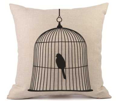 Customized pillowcase car sofa pillowcase lumbar pillow linen pillow sofa cushion