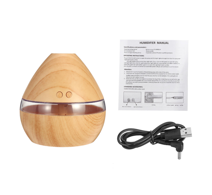 USB LED Aroma Ultrasonic Humidifier 300ML