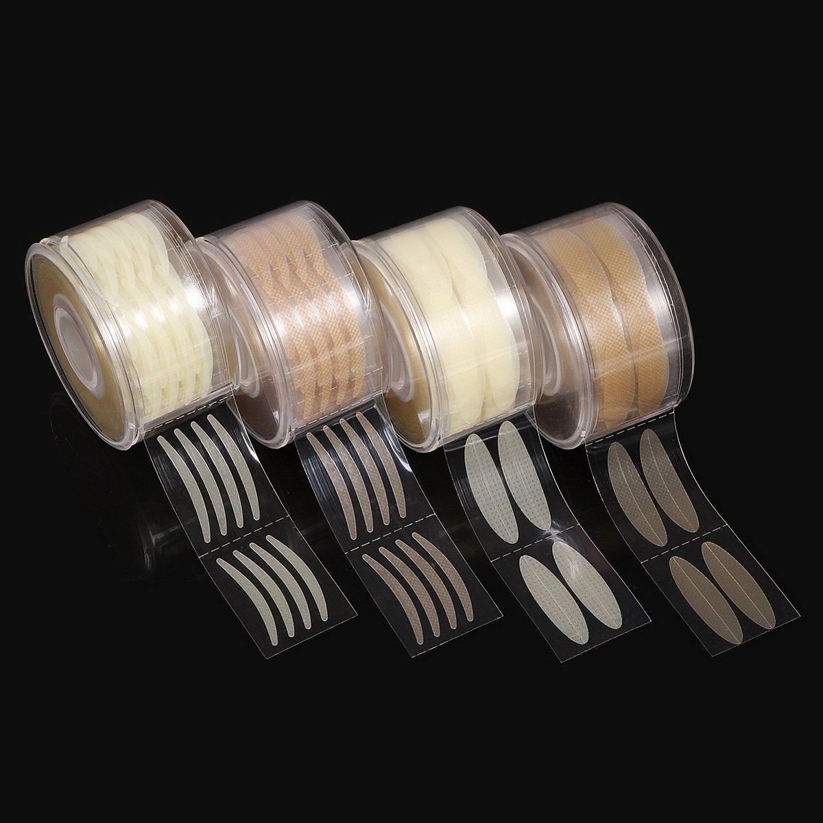 600pcs Makeup Clear Beige Stripe