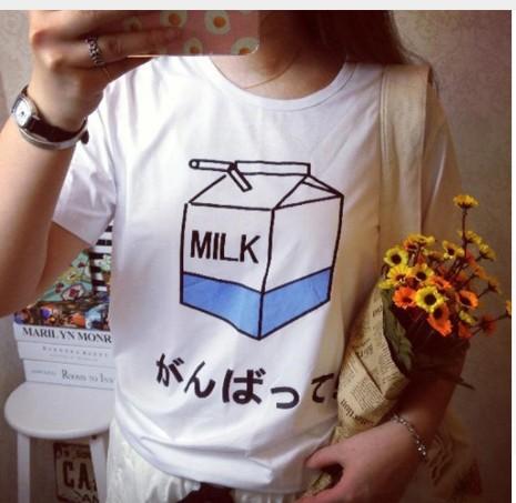 Kawaii  T-shirts Coton