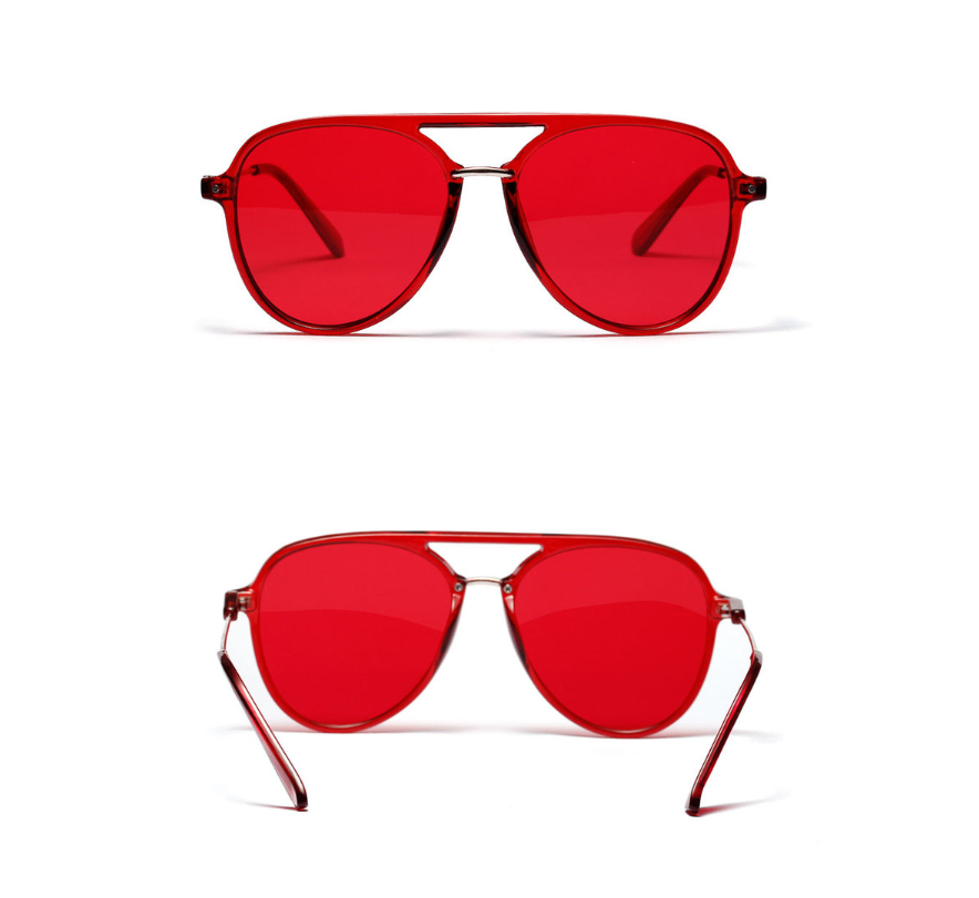 Color lens sunglasses women