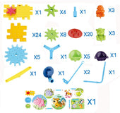 Children's DIY electric building blocks toys Puzzle paradise park creative building blocks Insert BLOCK