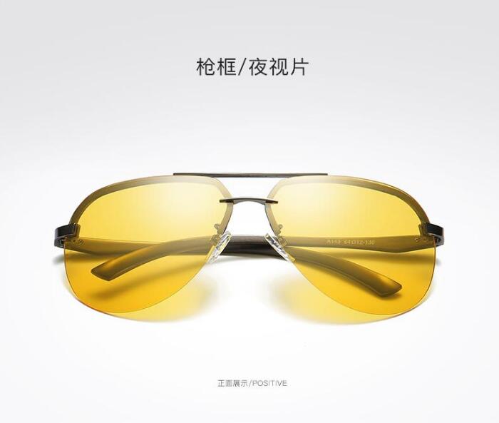 Aluminium magnesium polarized sunglasses men