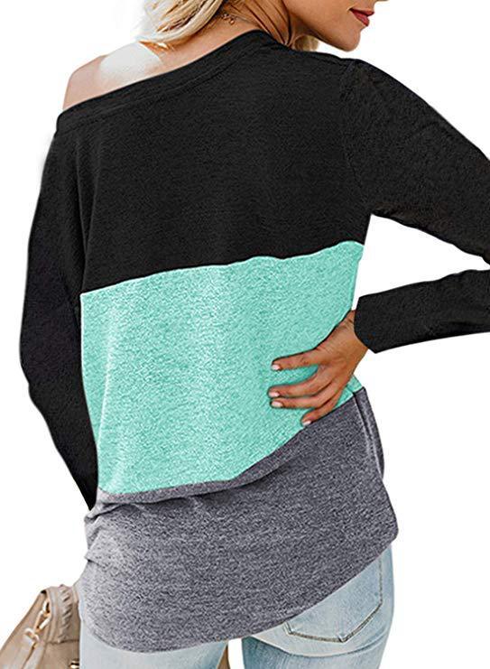 Colorblock kinky top