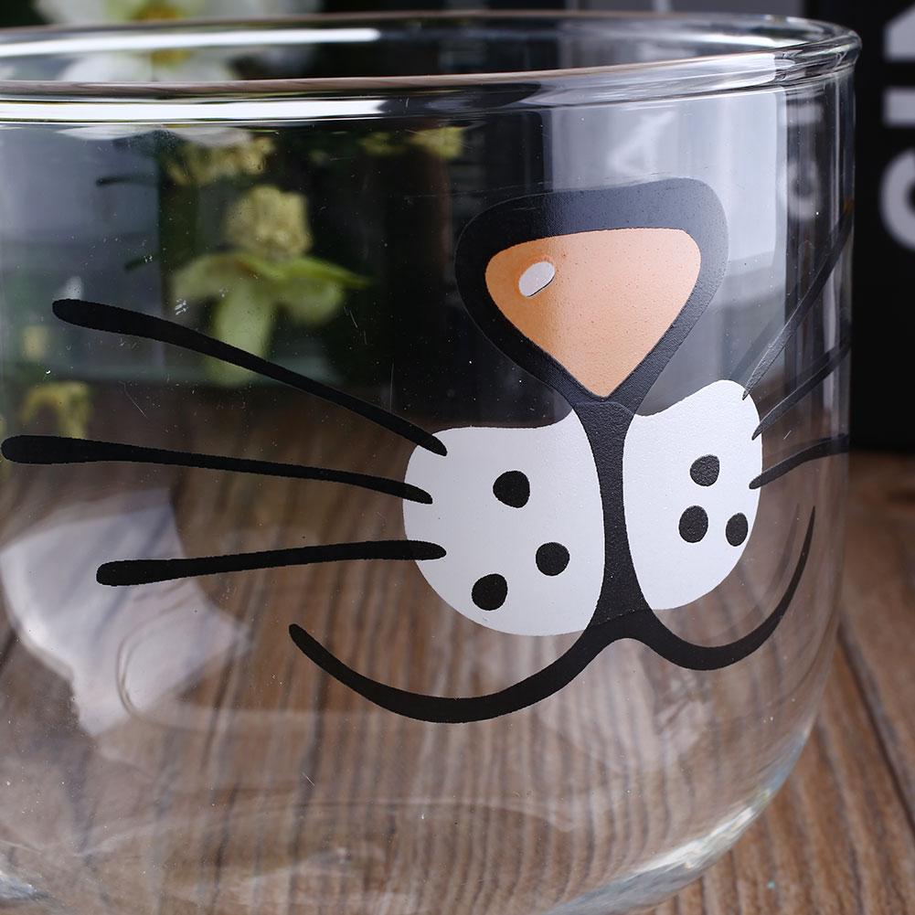Funny cat beard gift big glass