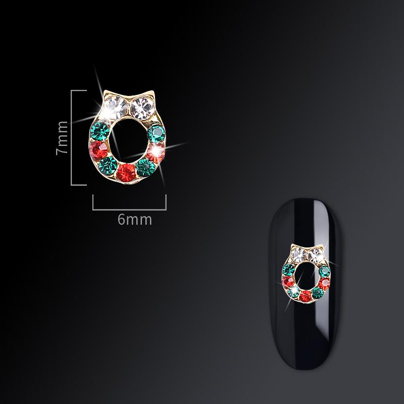 Christmas nail jewelry nail drill