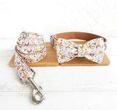 Christmas Series Dog Collar Bow Traction Set