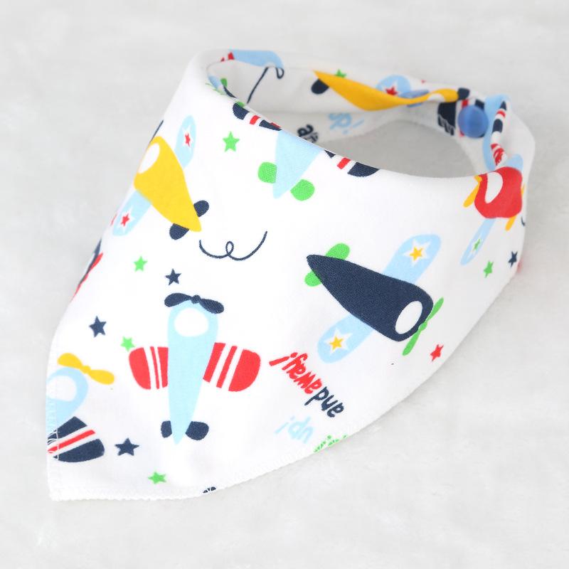 10 styles Cotton triangle towel baby child cartoon saliva towel