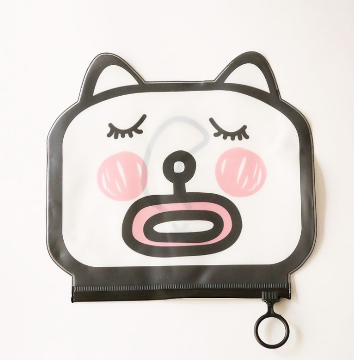 Zipper Handbags Cartoon Cat Wallet