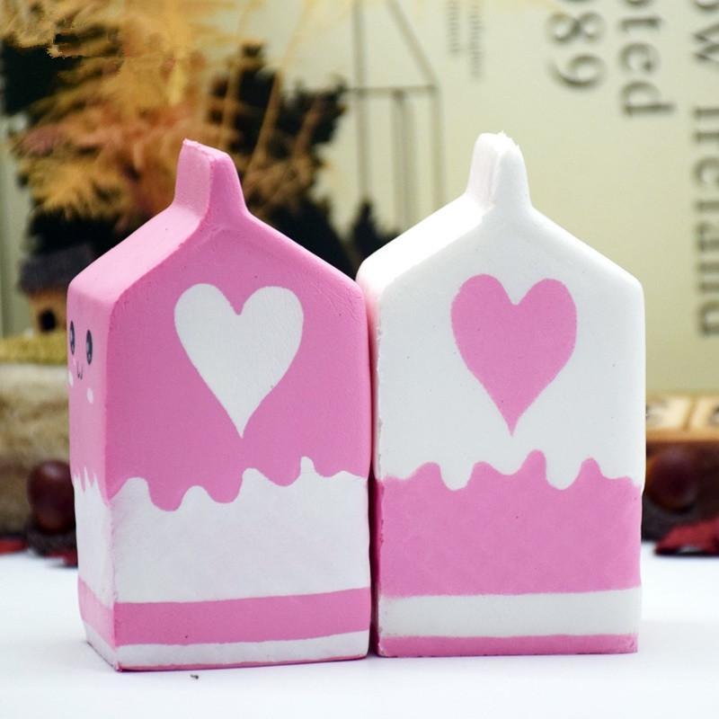 Slow Rising Squishy Jumbo Milk Box Toys Food Funny Gadgets Squeeze Toy