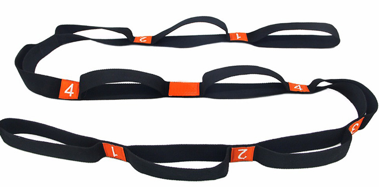 Yoga Stretch Strap Elasticity Yoga Strap with Multiple Grip Loops Hot Yoga Physical Therapy Greater Flexibility