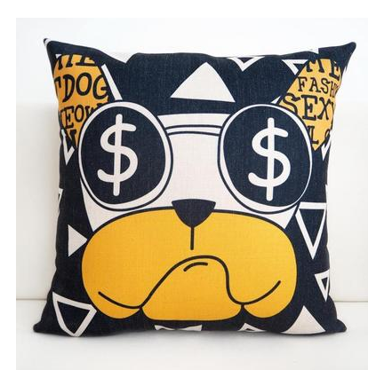 Nordic cartoon cutethick cotton pillow pillow window pillowcase office car cushion creative