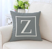 English alphabet single-sided printed pillowcase