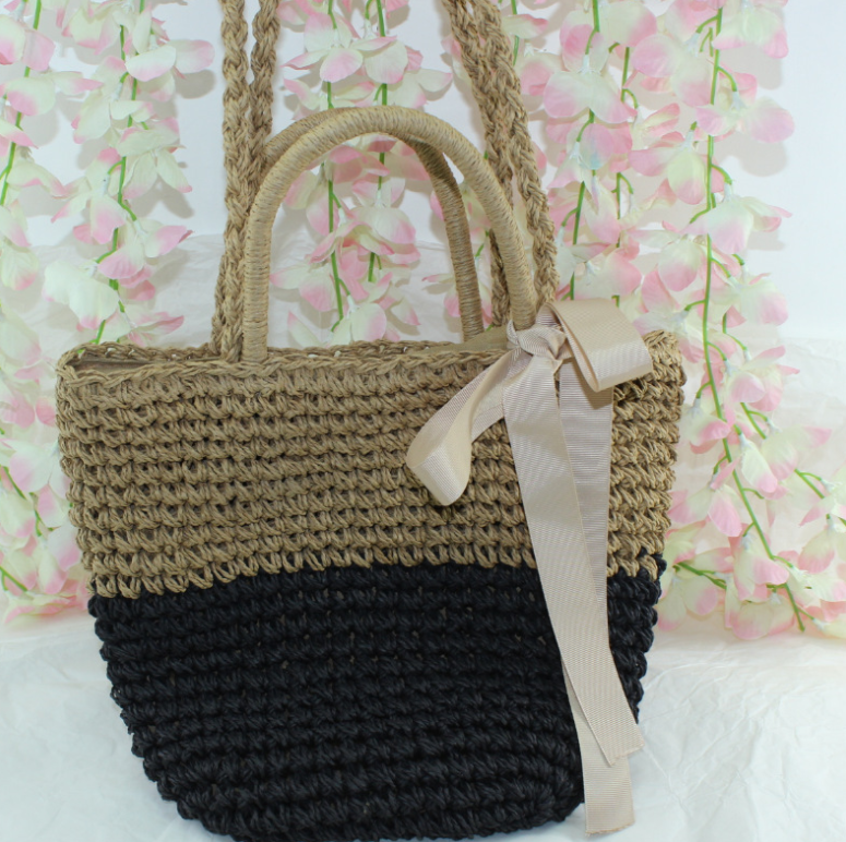 New straw bag shoulder portable handbags beach