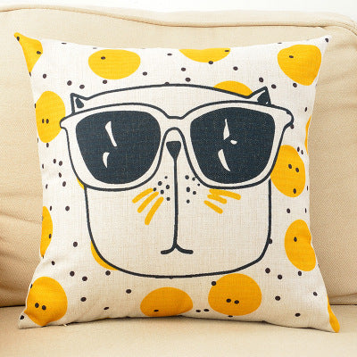 Encantadora almohada de dibujos animados