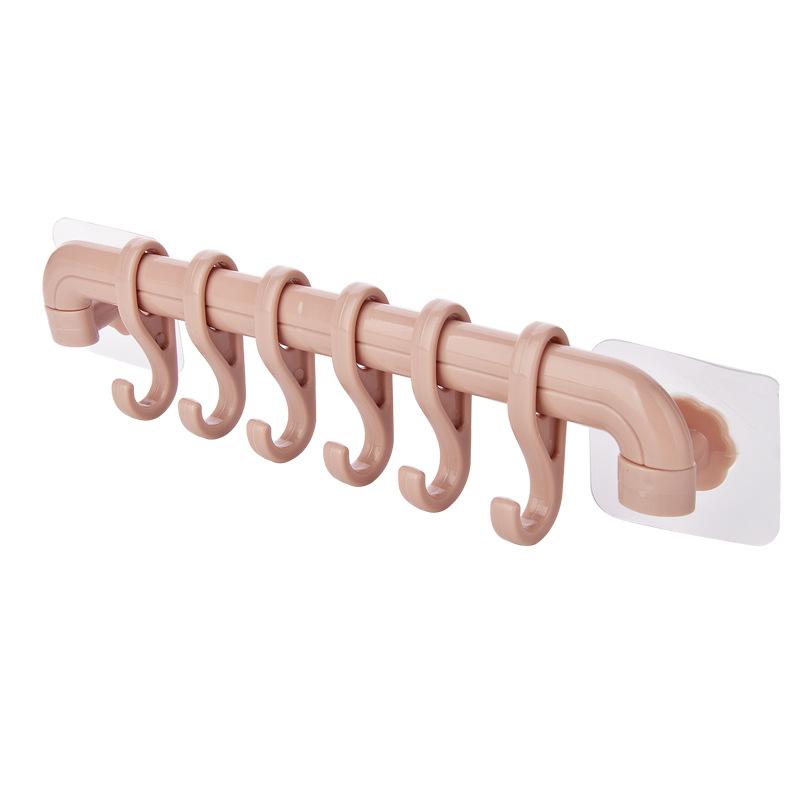 Creative kitchen, housewares, toilet, bathroom, plastic 6 without scratch hook
