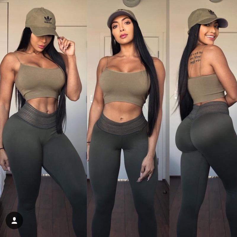 Hip-lifting yoga pants, solid color leggings