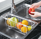Kitchen sink drain rack