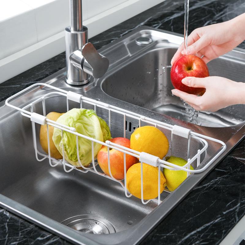 Kitchen sink drain rack