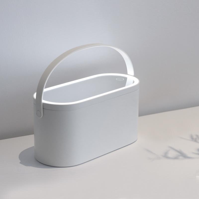 Led table contains cosmetic mirror