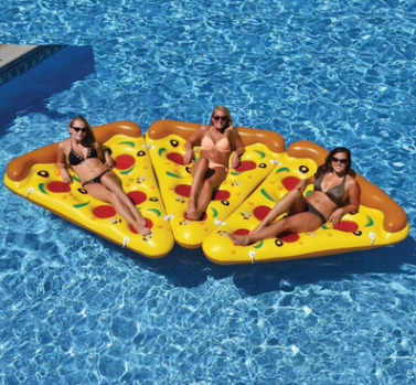 Inflatable Pizza Swimming Pool Floats Air Mattress Inflatable Sleeping Bed Water Hammock Lounger Chair Float Swimming Pool Toys
