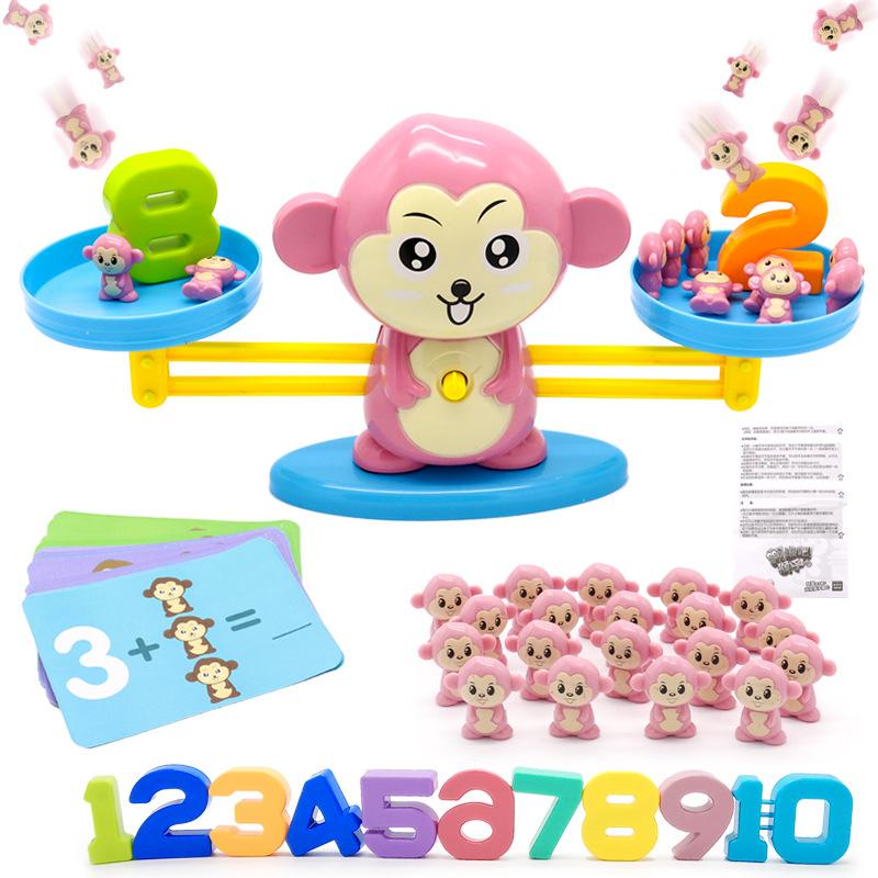 Monkey balance children early digital addition and subtraction toys