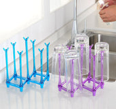 Creative stretch multi-displacement cup holder plastic cup holder glass cup storage rack upside down
