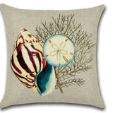 Cross-border special for the new Mediterranean Sea style blue sea Marine sailors conch octopus coral with pillow flax