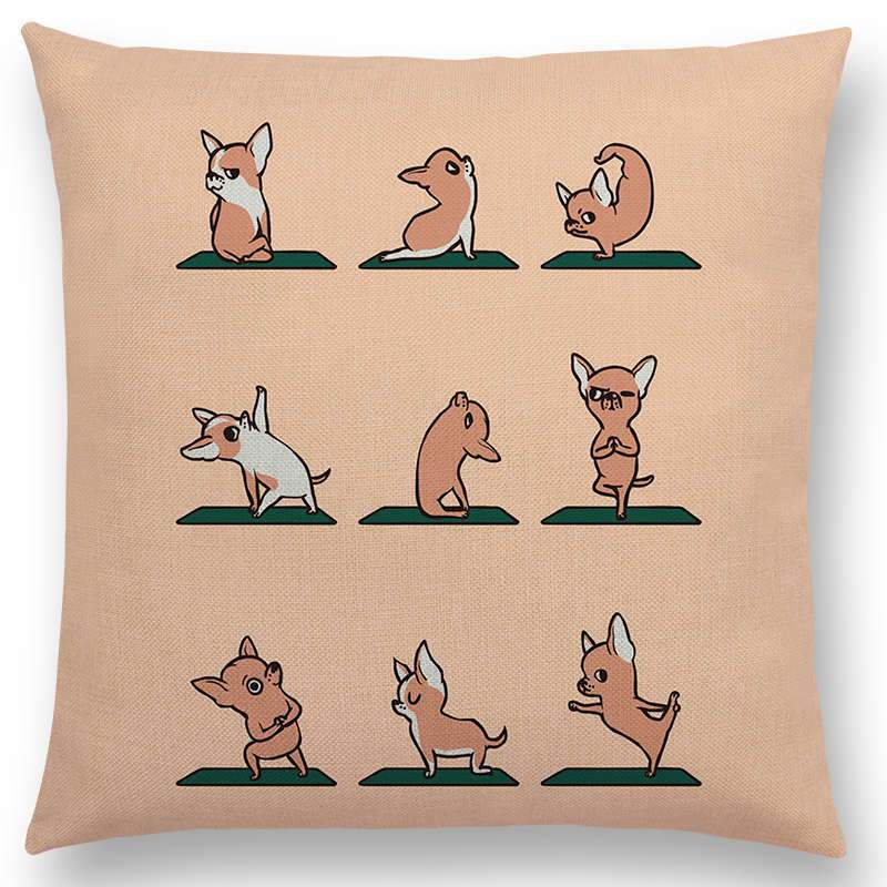 Dog animal printed pillow case