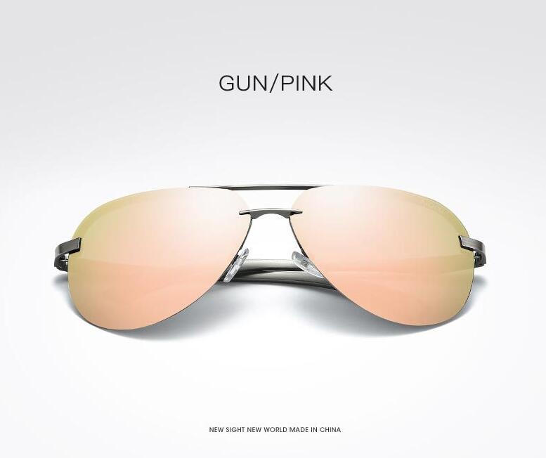 Aluminium magnesium polarized sunglasses men