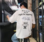 Round neck hip hop t-shirt