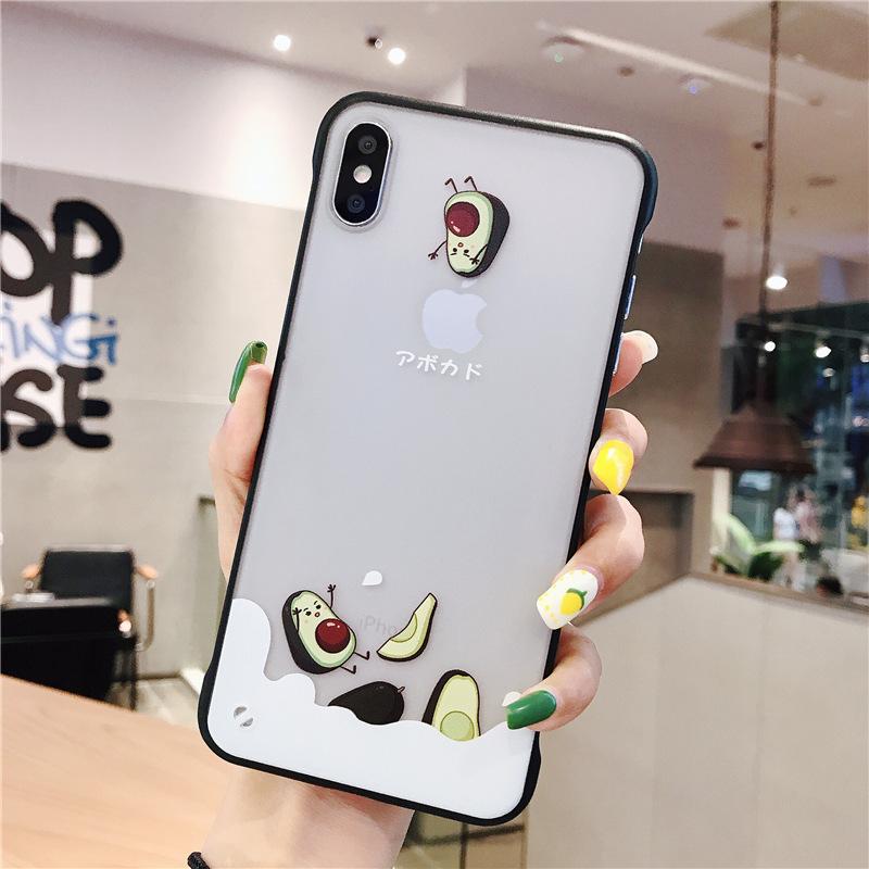 Acrylic borderless avocado cartoon dinosaur  | IPhone