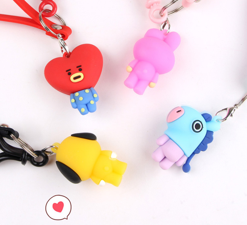Keychain creative cute schoolbag car pendant gift