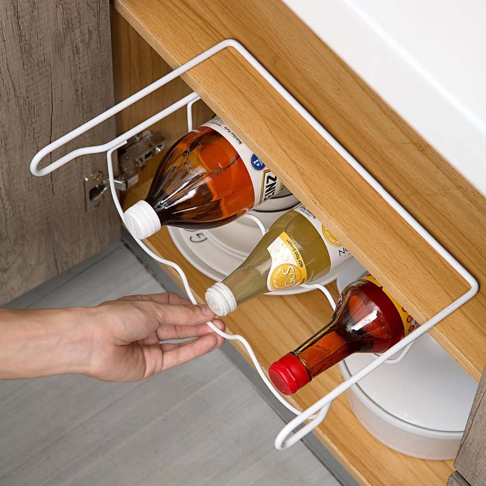 Wrought iron beer rack refrigerator shelf