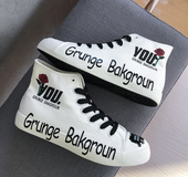 Autumn new high-top canvas shoes male Korean version of the trend of personality high to help shoes men's tide shoes students wild shoes