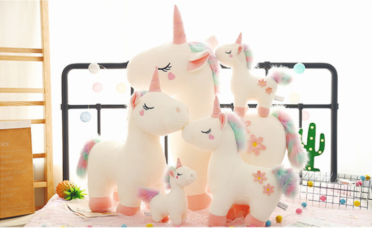 Plush unicorn toy