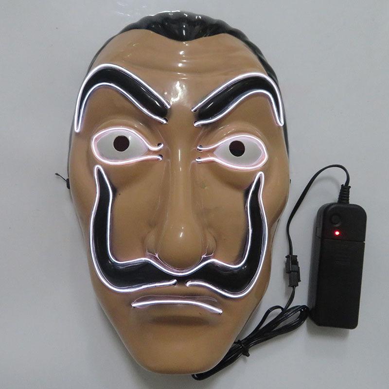 Scary glowing mask halloween