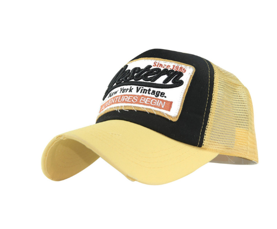 New patch net cap baseball cap
