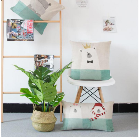 Diving funny animal pillowcase