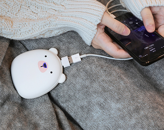 Half point creative cat claw hand warmer USB charging treasure claw warm hand treasure creative portable charging treasure