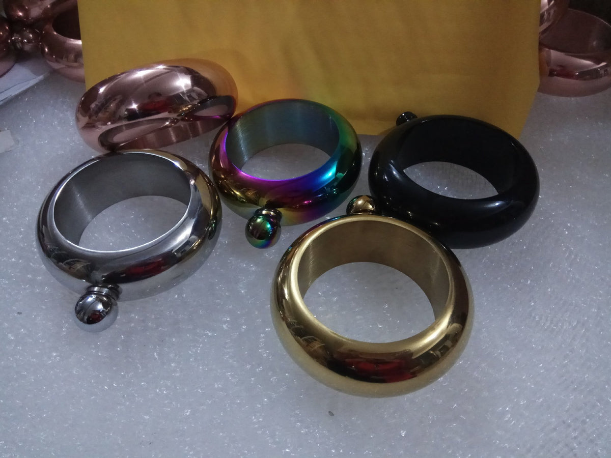 Creative bracelet stainless steel hip flask bracelet