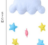 Nordic star cloud DIY hanging wall decorations baby bedroom photography accessories christmas best decor gift baby Mobile hanger ornament