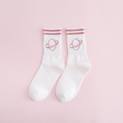 Women's solid color two-bar planet cotton