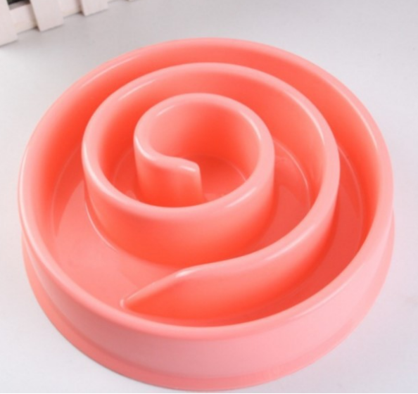 Pets Bowl Food Water Feeding Slow Travel Anti-choke Bowl Portable Dish for Dogs Cat Water Feeder