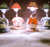 Cute tofu dog night light home decoration furnishings living room bedroom children room decoration creative