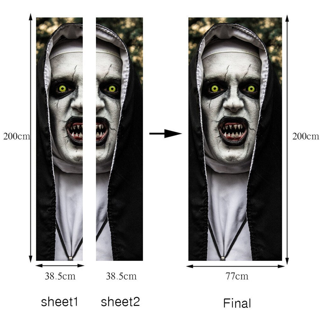 Halloween Horror Sister Ghost Sticker