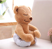 40cm Creative Yoga Bear Plush Toy Stuffed Cute Yoga Bear Doll Soft Comfort Baby Toys Christmas Gift for Kids Children Girlfriend